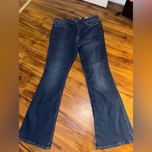 Seven7 Dark Blue Slim Flare Jeans